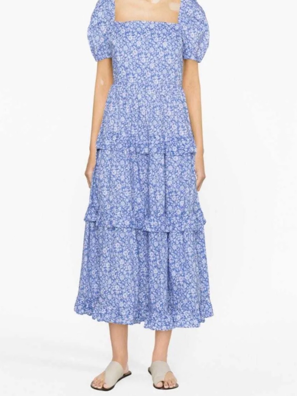 💙NWOT POLO RALPH LAUREN FLORAL PRINT MIDI DRESS SIZE 10 - Picture 5 of 16